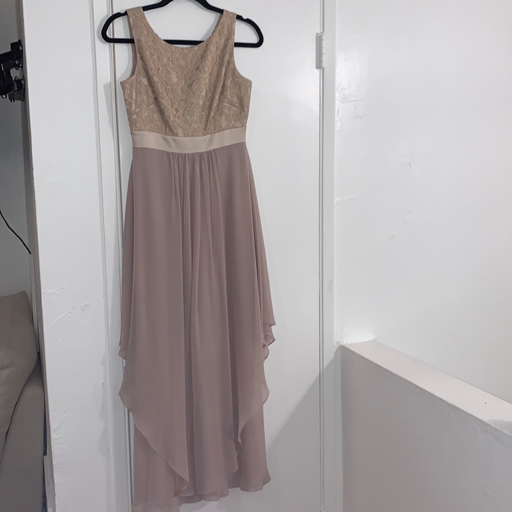 Eliza J Blush and Gold Gown size 4P